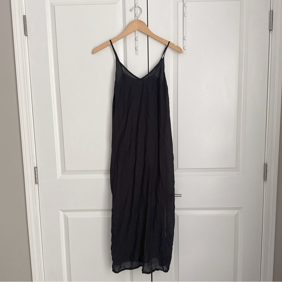 Anthropologie The Marais Printed Chiffon Maxi Dress Purple Floral - Picture 3 of 10